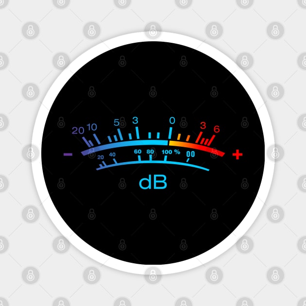 music sound vu meter Magnet by small alley co